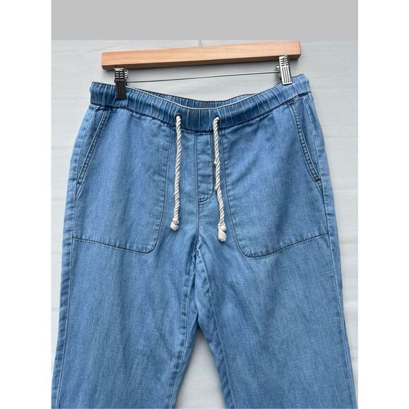 J . Jill Denim jogger pant with rope tie closure Women’s Size Small - Picture 4 of 5